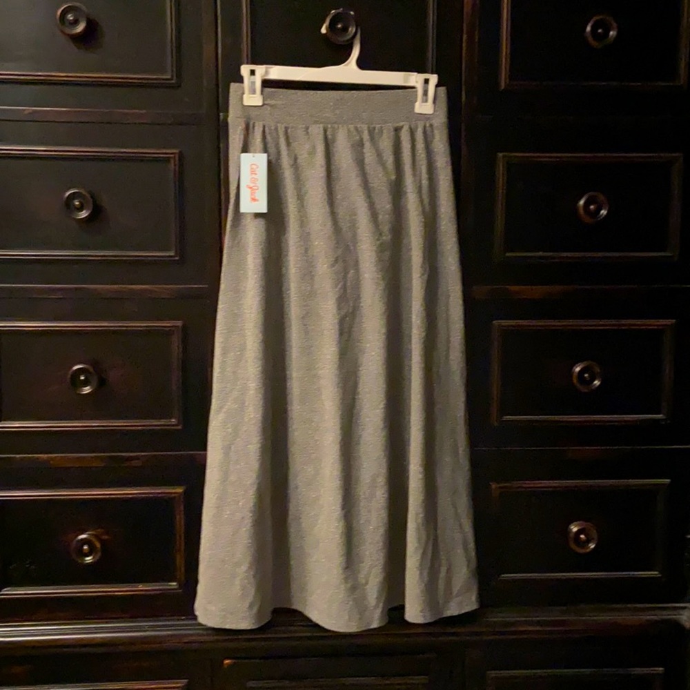 Gray and gold long skirt for girls size XL
